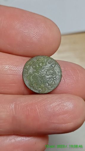 Грош Августа 1752г.,не чищен
