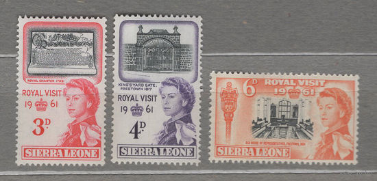 Сьерра Леоне 1961** Королевский визит Королевы Елизаветы II