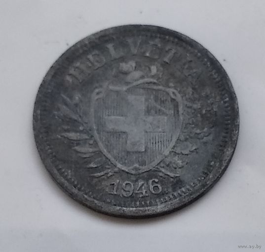Швейцария 1 рапен, 1946  5-6-19