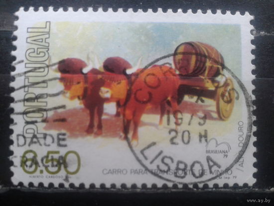 Португалия, 1979. Международная выставка марки. Винная тележка