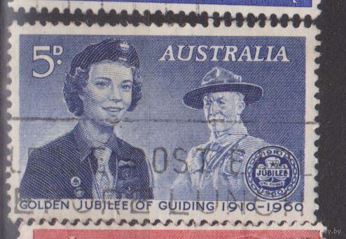 Золотой юбилей гидов Известные люди личности  Австралия 1960 год лот 9 ПОЛНАЯ СЕРИЯ