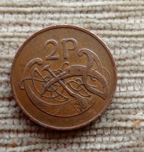 Werty71 Ирландия 2 пенса 1982 птица арфа