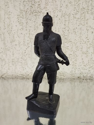 Статуэтка Ермак (Казак, Атаман), чугун, знак качества. Касли 1978 г.