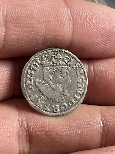 3 гроша 1595 быдгощ приличный сохран!