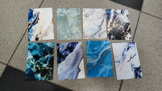 Календарики карманные 2025 8шт мрамор