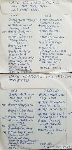 CD MP3 дискография Dave EDMUNDS - 3 CD, TYKETTO - 1 CD