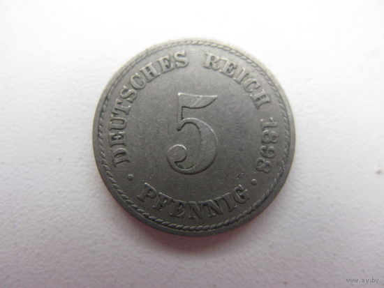 5 пфеннигов 1898  А