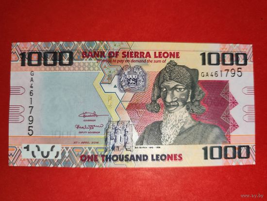 Сьерра-Леоне 1000 леоне 2016 UNC
