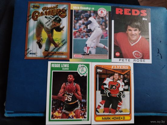 Коллекционные карточки Хоккей, бейсбол, баскетбол 1980-е
