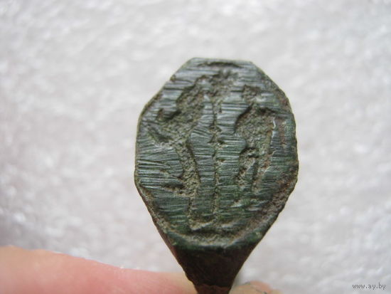 Перстень воин и зверь(птица)