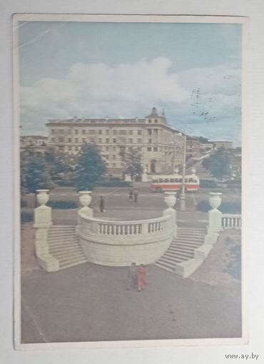 Открытка Минск вход в парк культуры и отдыха имени А.М.Горького