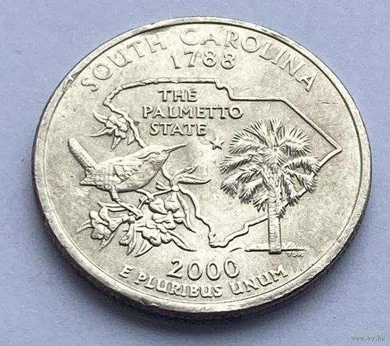 25 центов 2000 г. Южная Каролина, США