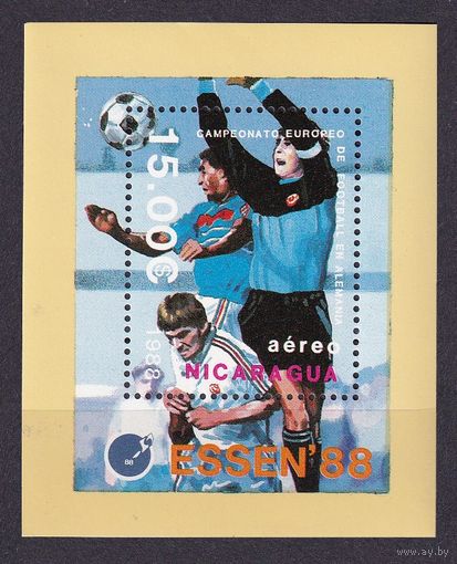1988 Никарагуа 2868/B178 Чемпионат Европы УЕФА 1988