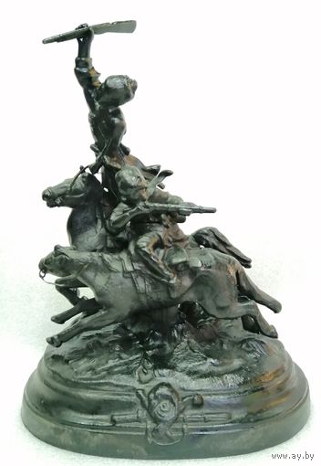 Джигитовка. Чугунное литьё. Куса, 1970г, СССР.