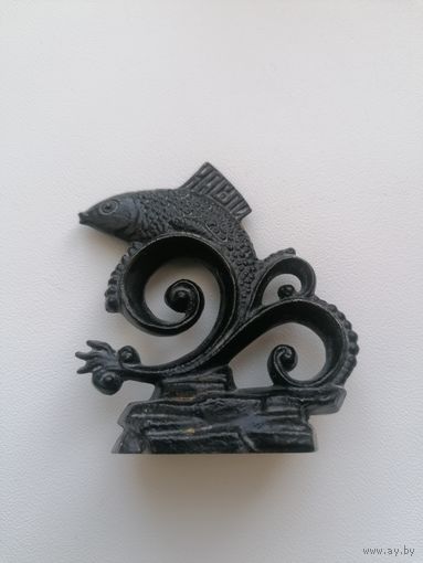 Статуэтка Рыбка, Касли, чугун
