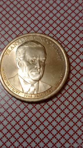 США 1 доллар 2014  D  32 президент Рузвельт