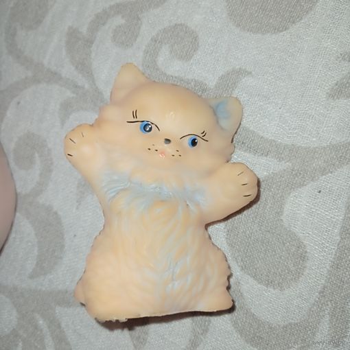 Кот, котенок, кошечка, игрушка резиновая, игрушка СССР.
