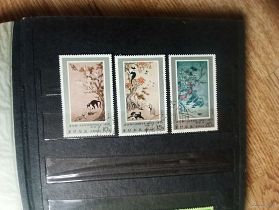 КНДР. 1978. Животные на произведениях искусства