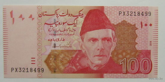 Пакистан 100 рупий 2018 г UNC.