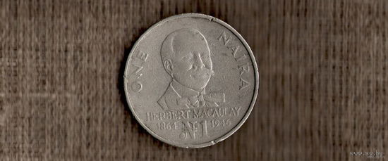 Нигерия  1 найра 1991  //(МР)