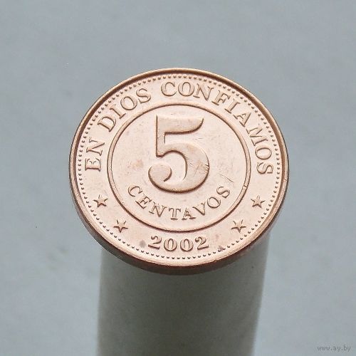 Никарагуа 5 сентаво 2002