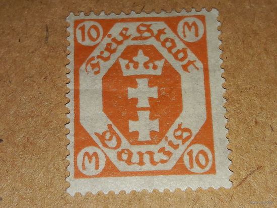 Германия Данциг 1921, 1922, 1923 Стандарты Герб Чистая марка