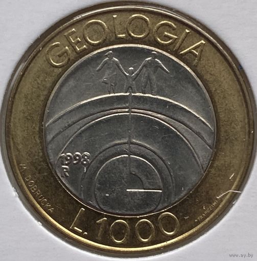 Сан-Марино 1000 лир 1998 г. В холдере