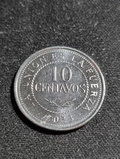 Боливия 10 сентаво 2023 Unc
