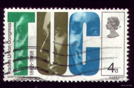 1 марка 1968 год Великобритания 485