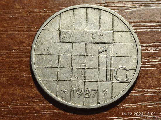 Нидерланды 1 гульден 1987