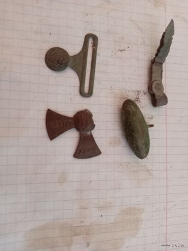 Знак "Крест ополчения" с утратами и прочее