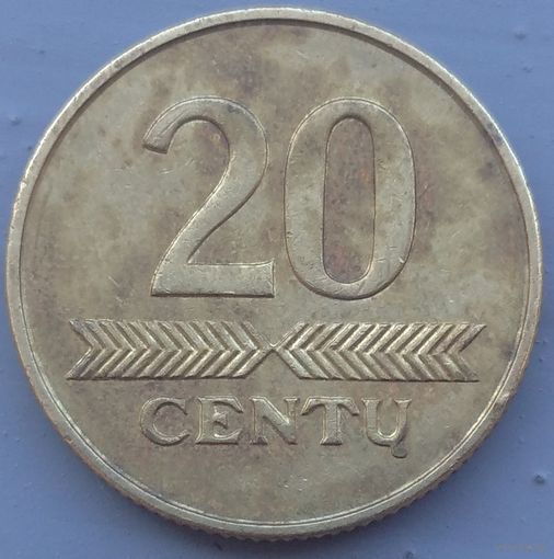 Литва 20 центов 2008. Возможен обмен