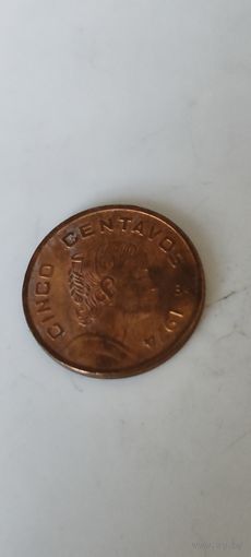 Мексика 5 сентаво 1974