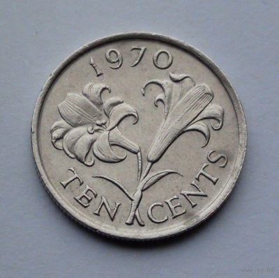 Бермудские острова 10 центов, 1970