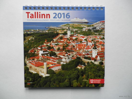 Календарь, Tallinn, 12 открыток, 2016.