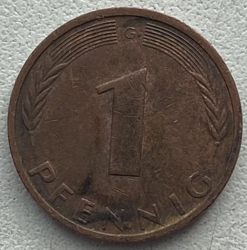 Германия 1 пфенниг 1975 г. G