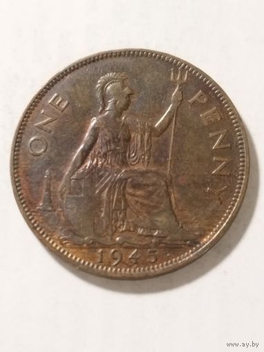 Великобритания 1 пенни 1945