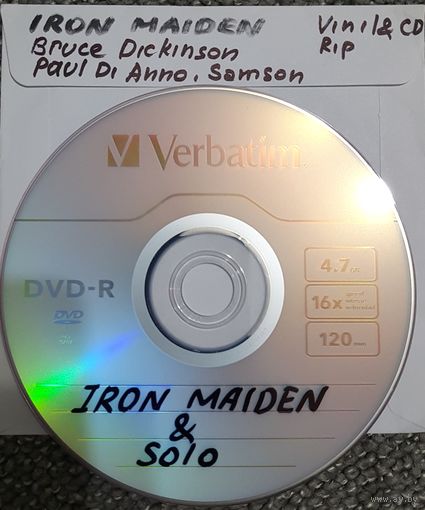 DVD MP3 дискография- IRON MAIDEN, Bruce DICKINSON, Paul DiANNO, SAMSON (СD, Vinyl Rip) - 1 DVD