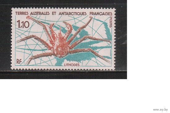 Французские Антарктические Территории-1989(Мих.247) , ** , Морская Фауна,Крабы