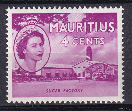 121.BrKSe. Великобритания. Колонии. Маврикий. Елизавета II. Местные мотивы. 4C. 1953 г. Mi.#245. MNH.