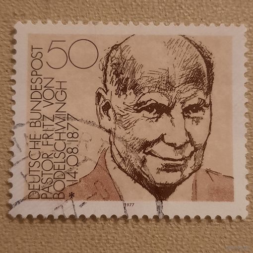 ФРГ 1977. Pastor Fritz von Bodelschwingh