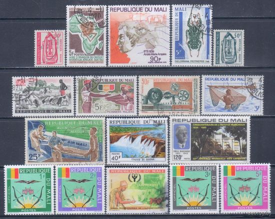 [2758] Мали. 17 гашеных марок.
