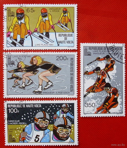 Верхняя Вольта. Спорт. (4 марки ) 1980 года.