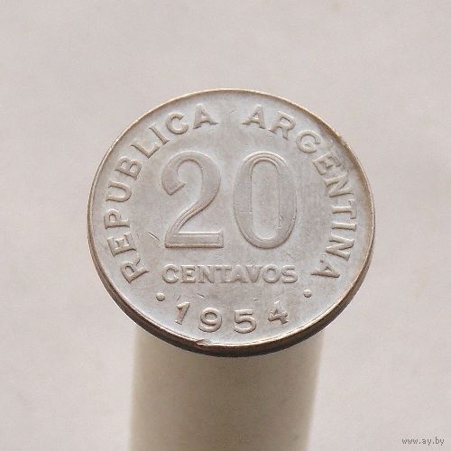 Аргентина 20 сентаво 1954