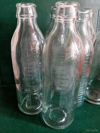 Бутылочка 200 мл мерная для кормления детей СССР аптека