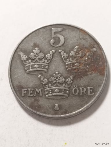 Швеция 5 оре 1949