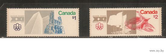 Канада-1976, (Мих.624-625) **  , Спорт, ОИ-1976 (полная серия)