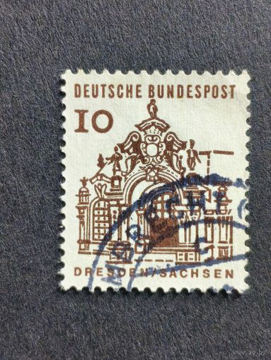 Германия 1964. Здания Германии 12 века. Галерея стен Цвингера, Дрезден