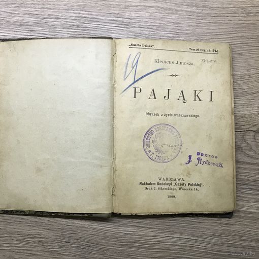 Pajaki.из библиотеки общества христиан рабочих.г.Гродно.1900г.