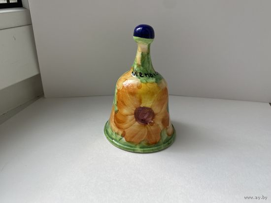 Колокольчик сувенирный, керамика.